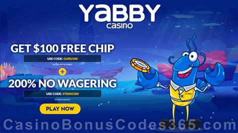 yabby casino 300 free chip